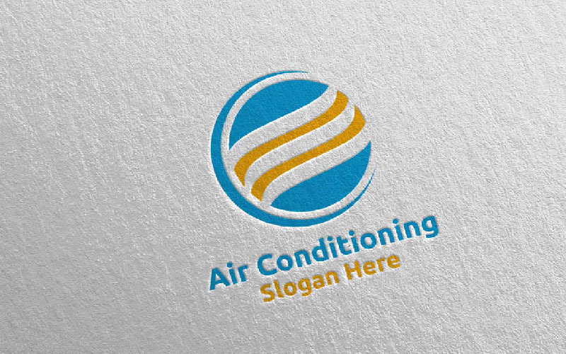 Download Шаблон логотипа "Air Conditioning and Heating Services 3 Logo Template" / Air Conditioning and Heating Services 3 Logo Template - Шаблон логотипа на тему графика air,air conditioning,cool,heat,heater,heating,technician,installation,hot,hotness,house,logo,repair,firm,service,warm,brand,business,company,fresh