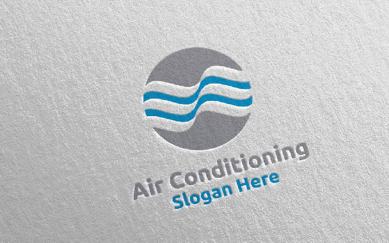 Download Шаблон логотипа "Air Conditioning and Heating Services 5 Logo Template" / Air Conditioning and Heating Services 5 Logo Template - Шаблон логотипа на тему графика air,air conditioning,cool,heat,heater,heating,technician,installation,hot,hotness,house,logo,repair,firm,service,warm,brand,business,company,fresh
