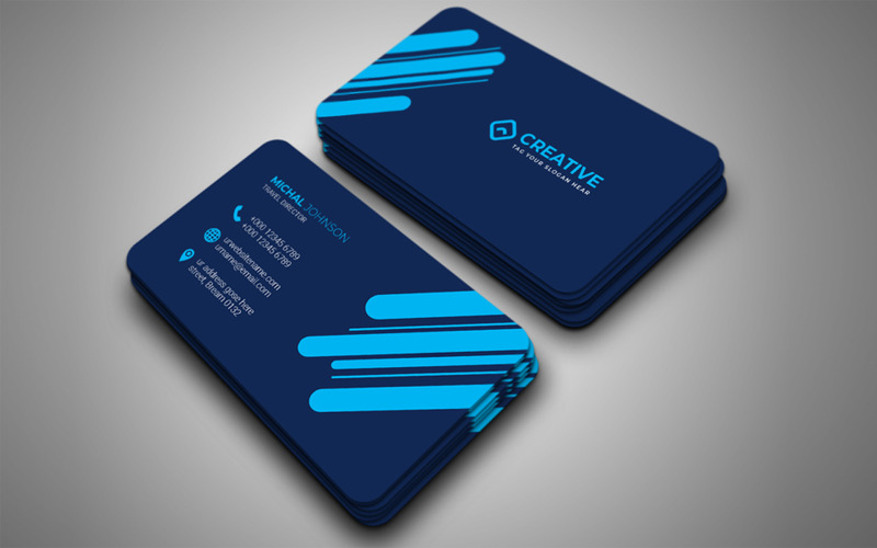 Download Фирменный стиль "Business Card - Corporate Identity Template" / Business Card - Corporate Identity Template - Фирменный стиль blue,business card,creative,design,graphic,modern,modern design,official,print ready,professional,simple,standard,web,white