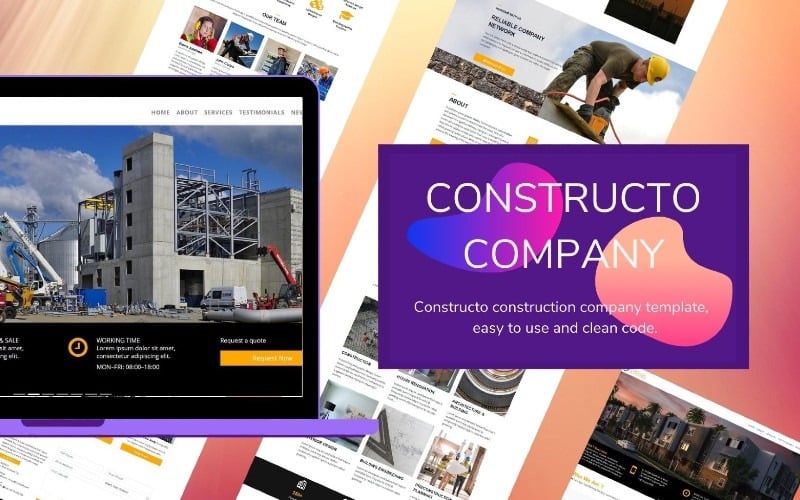 Constructo Landing Page Template