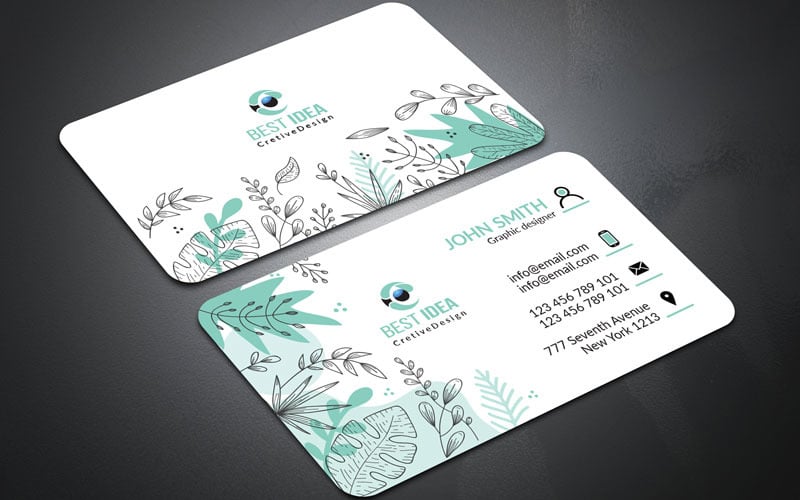 Download Фирменный стиль "Flower Business card - Corporate Identity Template" / Flower Business card - Corporate Identity Template - Фирменный стиль на тему графика abstract,art,artistic,blue,building,computer,corporate,graph,graphic,green,id,id kit,internet,logo,modern,multimedia,official,photo,play,print