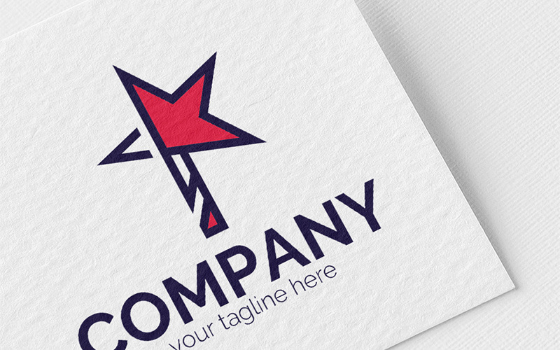 Download Шаблон логотипа "Star and Arrow Logo Template" / Star and Arrow Logo Template - Шаблон логотипа на тему графика star,arrow,pointer,geolocation,path,transportation,logistics,dynamics,lines,leader,movement,bright,sign,minimalism,one color,two colors,emblem