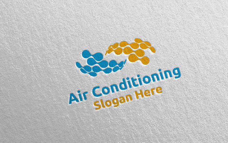 Download Шаблон логотипа "Air Conditioning and Heating Services 15 Logo Template" / Air Conditioning and Heating Services 15 Logo Template - Шаблон логотипа на тему графика air,air conditioning,cool,heat,heater,heating,technician,installation,hot,hotness,house,logo,repair,firm,service,warm,brand,business,company,fresh