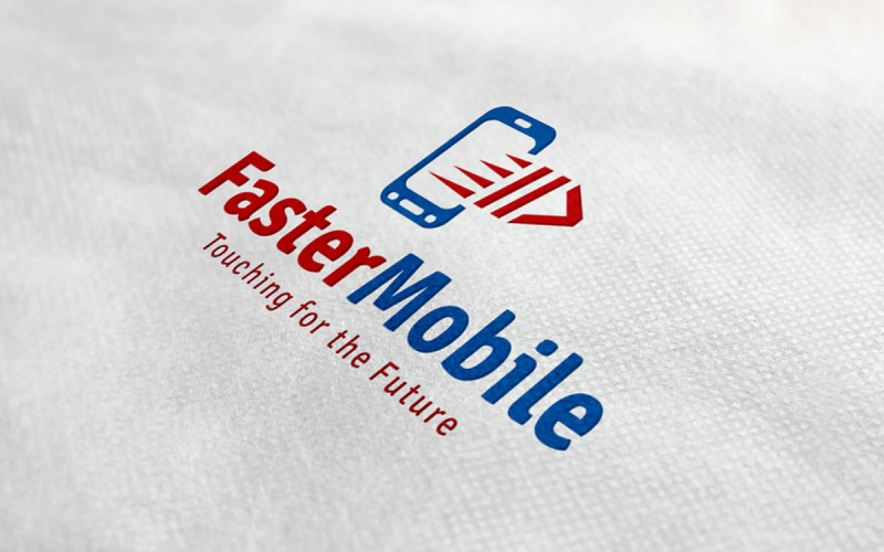 Daha Hızlı Mobil Logo Şablonu