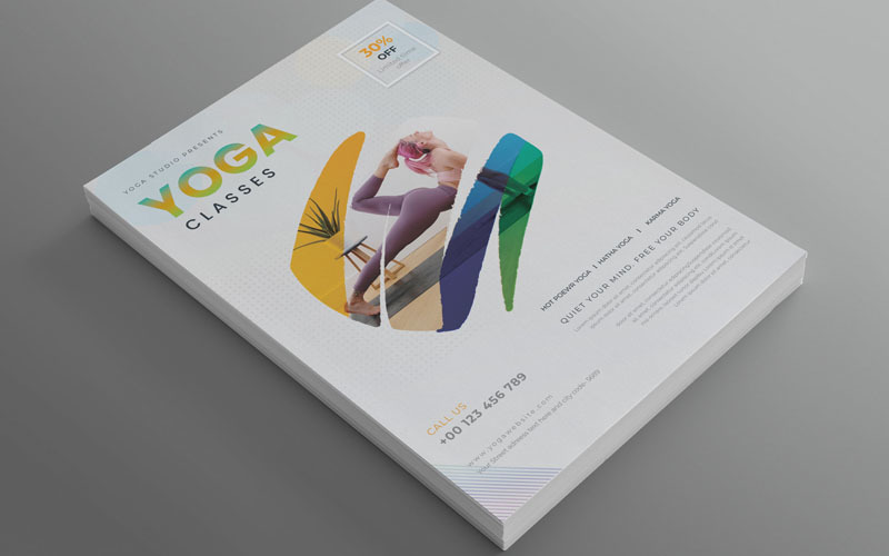 Download Фирменный стиль "Yoga Flyer - Corporate Identity Template" / Yoga Flyer - Corporate Identity Template - Фирменный стиль на тему графика balance,beautiful,blue,calm,class,classes,energy,flyer,green,healing,health,healthty,meditation,modern,natural,nature,oriental,peaceful,post,poster