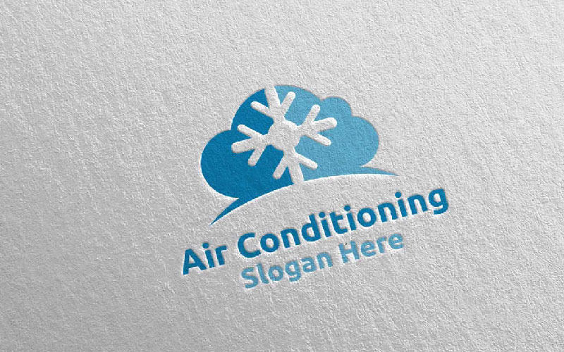 Download Шаблон логотипа "Cloud Snow Air Conditioning and Heating Services 26 Logo Template" / Cloud Snow Air Conditioning and Heating Services 26 Logo Template - Шаблон логотипа на тему графика air,air conditioning,cool,heat,snow,heating,technician,installation,hot,hotness,house,logo,repair,firm,service,warm,brand,business,company,fresh