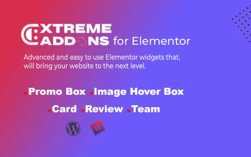 Extrema tillägg för Elementor Simple Widgets WordPress Plugin