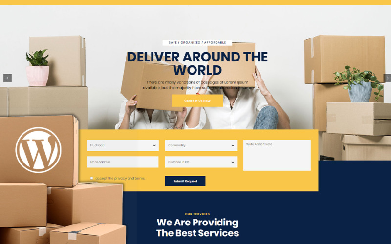 Nescobee - тема WordPress для Movers