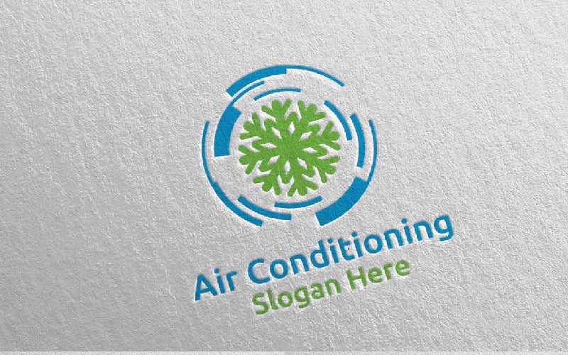 Download Шаблон логотипа "Snow Air Conditioning and Heating Services 36 Logo Template" / Snow Air Conditioning and Heating Services 36 Logo Template - Шаблон логотипа на тему графика air,air conditioning,cool,heat,snow,heating,technician,installation,hot,hotness,house,logo,repair,firm,service,warm,brand,business,company,fresh