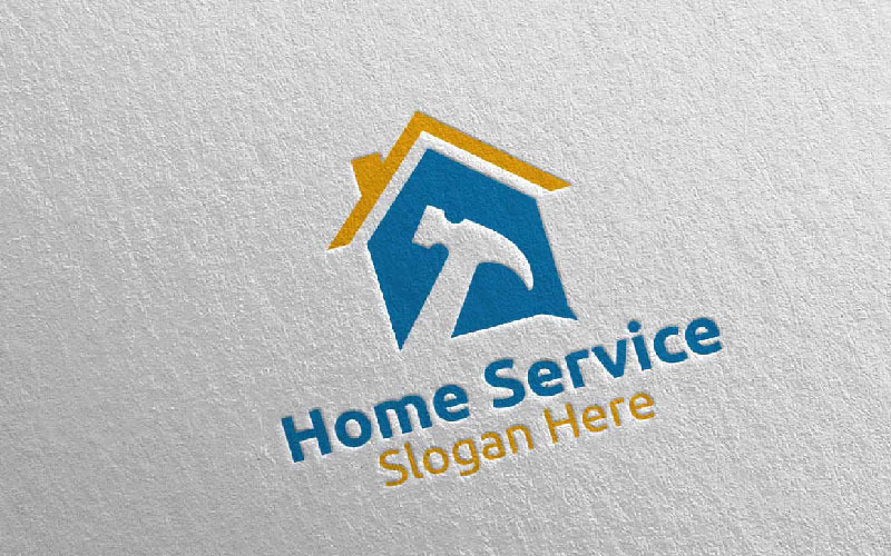 Fastigheter och fixa hemreparationstjänster 5 Logotypmall