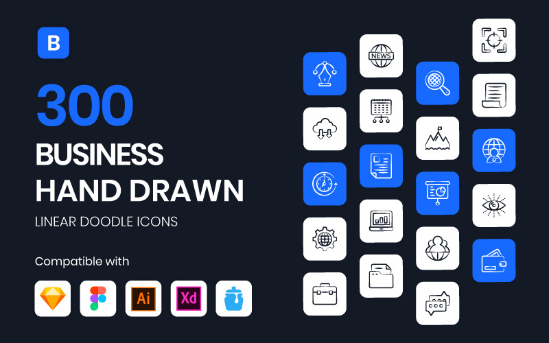 Business-Doodle-Icon-Set