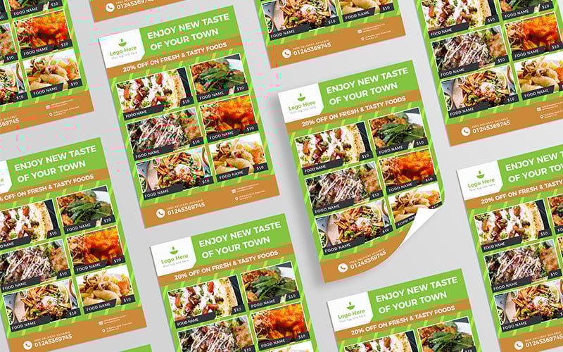 Download Фирменный стиль "Food Restaurant Flyer - Corporate Identity Template" / Food Restaurant Flyer - Corporate Identity Template - Фирменный стиль на тему графика restaurant,template,restaurant flyer,pizza,pizza flyer,print template,psd,psd template,bbq flyer,cafe,catering,catering flyer,coffee,coffee flyer,dinner,fast food,flyer template,food,food bro