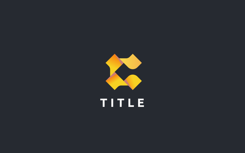 Download Шаблон логотипа "C Logo Template" / C Logo Template - Шаблон логотипа на тему графика c logo