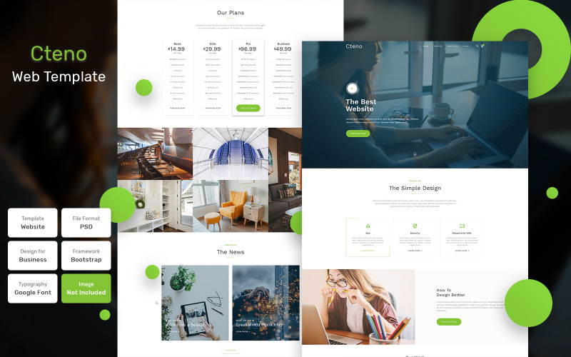 Download PSD шаблон "Cteno - Business Material PSD Template" / Cteno - Business Material PSD Template - PSD шаблон на тему графика design,template,web,website,web design,landing page,page,web template,blog,responsive,theme