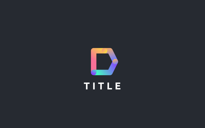 Download Шаблон логотипа "D Logo Template" / D Logo Template - Шаблон логотипа на тему графика d logo,data