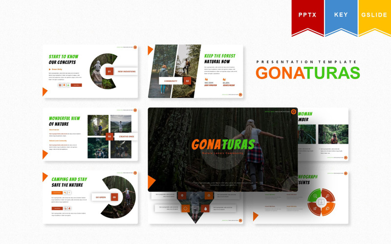 Gonaturas | PowerPoint šablona