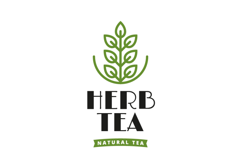 Herb Tea Logo Template