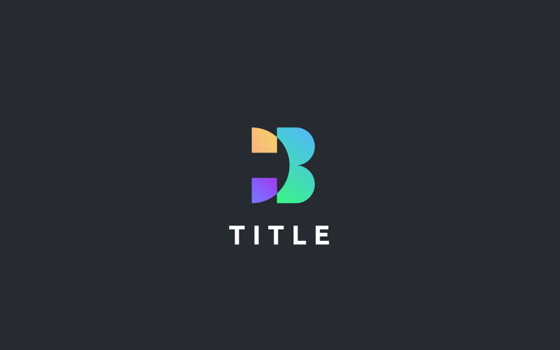 Download Шаблон логотипа "B Logo Template" / B Logo Template - Шаблон логотипа на тему графика b logo