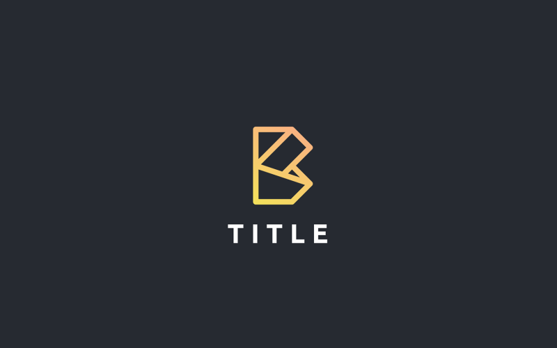 Download Шаблон логотипа "B Logo Template" / B Logo Template - Шаблон логотипа на тему графика b logo