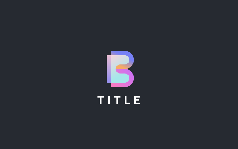 B шаблон логотипа