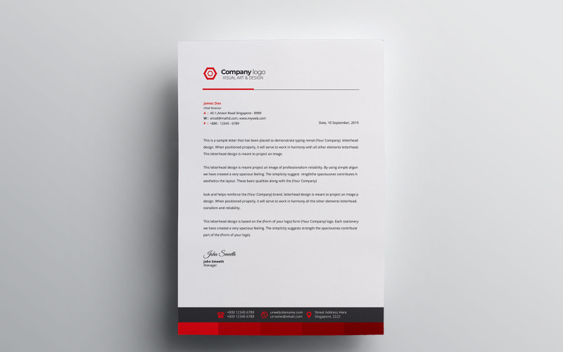 Download Фирменный стиль "Letterhead - Corporate Identity Template" / Letterhead - Corporate Identity Template - Фирменный стиль на тему графика letter,corporate,letterhead,vector,company,design,identity,paper,document,leaflet,a4,print,abstract,contract,modern,presentation,official,business,page,headline