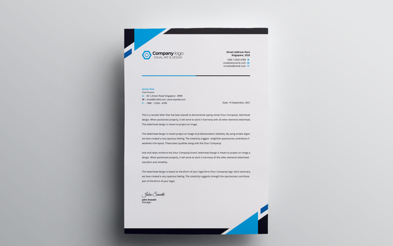 Download Фирменный стиль "Letterhead - Corporate Identity Template" / Letterhead - Corporate Identity Template - Фирменный стиль на тему графика letter,corporate,letterhead,vector,company,design,identity,paper,document,leaflet,a4,print,abstract,contract,modern,presentation,official,business,page,headline