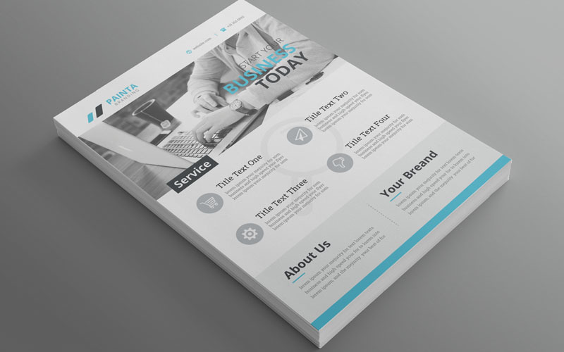 Download Фирменный стиль "Painta - Best Business Flyer Vol_ 125 - Corporate Identity Template" / Painta - Best Business Flyer Vol_ 125 - Corporate Identity Template - Фирменный стиль на тему графика flyer,big,bundle,business,company,corporate,design,eps,font,package,professional,offer,official,pack,pad,template,discount,print,a4,psd
