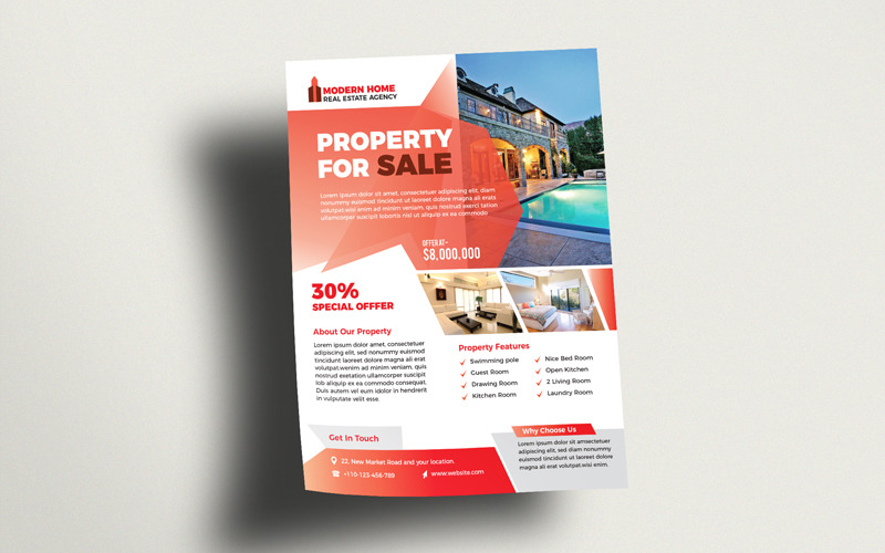 Download Фирменный стиль "Real Estate Flyer (Editable) - Corporate Identity Template" / Real Estate Flyer (Editable) - Corporate Identity Template - Фирменный стиль advertisement,advertising,agency,agent,broker,commercial,flyer,home,house,leaflet,lease,loan,magazine,marketing,mortgage,negotiator,newspaper,open house,poster,professional