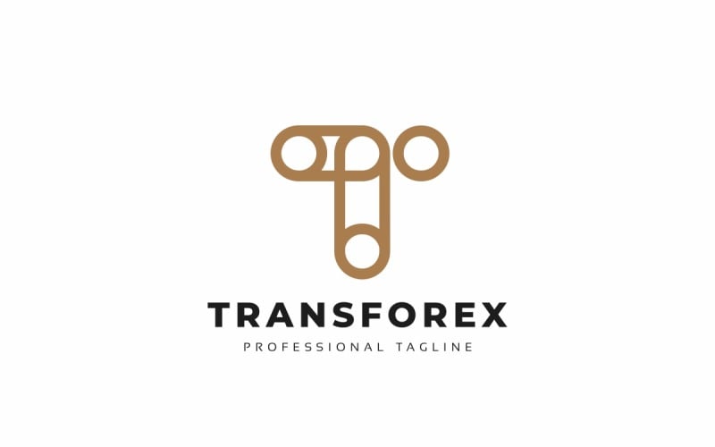 Transforex T Letter Logo Template