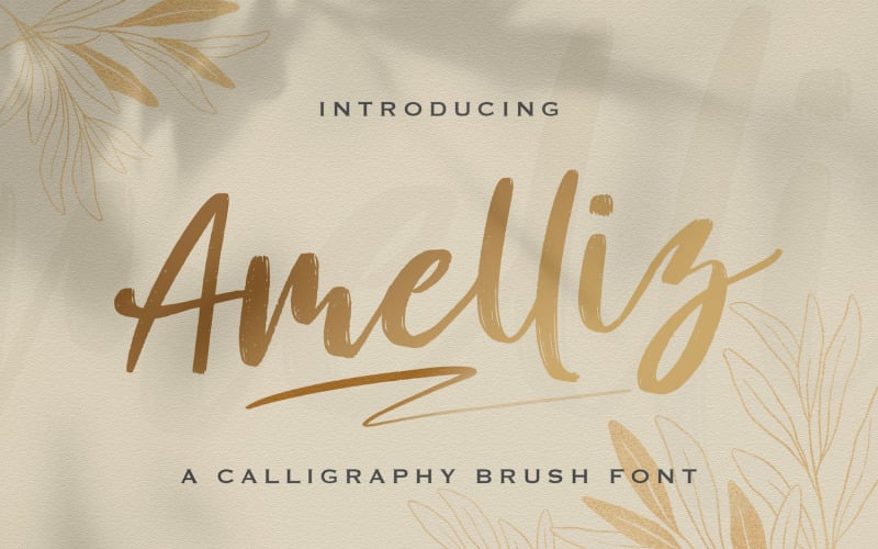 Download Шрифт "Amelliz - Calligraphy Brush Font" / Amelliz - Calligraphy Brush Font - Шрифт на тему графика calligraphy,handlettering,handwritten,brush,luxury,modern,feminime,lovely,stylish,casual,handdrawn,elegant,ligature,whimsical,script