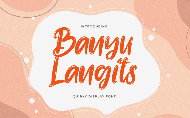Download Шрифт "Banyu Langits - Quirky Display Font" / Banyu Langits - Quirky Display Font - Шрифт на тему графика display,decorative,beautiful,playful,kids,handlettering,calligraphy,fun,handwritten,stylish,cute,symbol,quirky,puaencode,specialglyphs