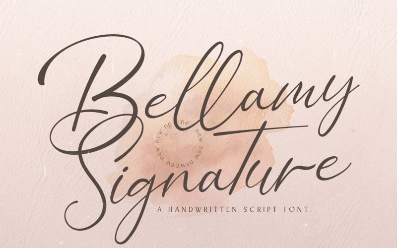 Bellamy Signature - odręczna czcionka