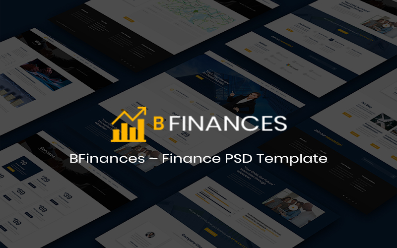 BFinances - Plantilla PSD de finanzas premium multipropósito