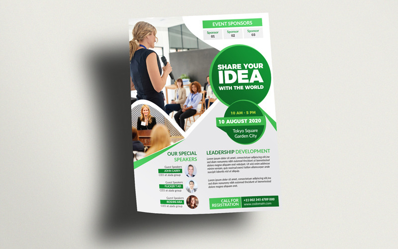 Conference Flyer (Editable) - Corporate Identity Template