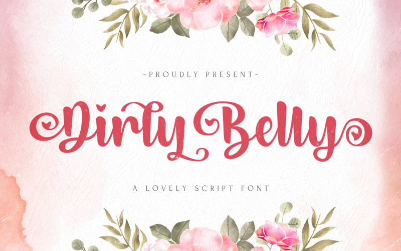 Dirly Belly - Mooie kalligrafie lettertype