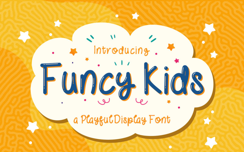 Funcy Kids - lekfull displayteckensnitt