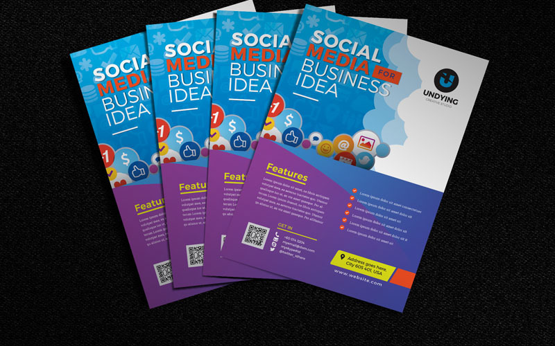 Download Фирменный стиль "Undying - Social Media Business Flyer Vol_ 140 - Corporate Identity Template" / Undying - Social Media Business Flyer Vol_ 140 - Corporate Identity Template - Фирменный стиль на тему графика flyer,big,bundle,business,company,corporate,design,eps,font,package,professional,offer,official,pack,pad,template,discount,print,a4,psd