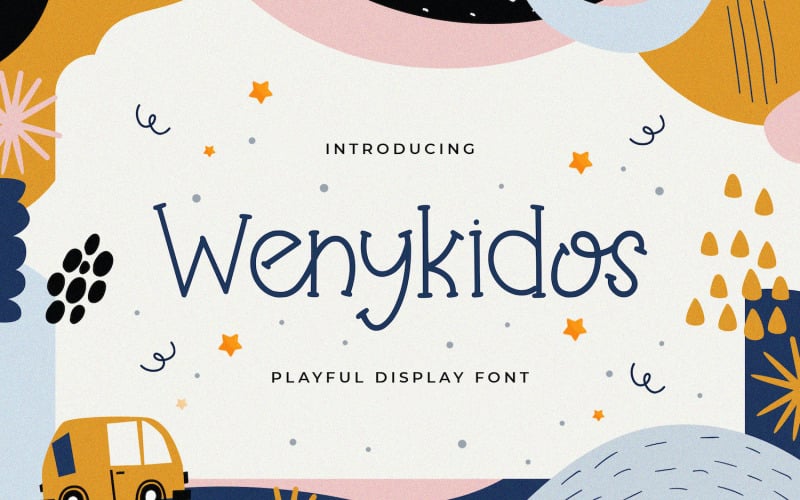Wenykidos - Játékos kijelző betűtípus