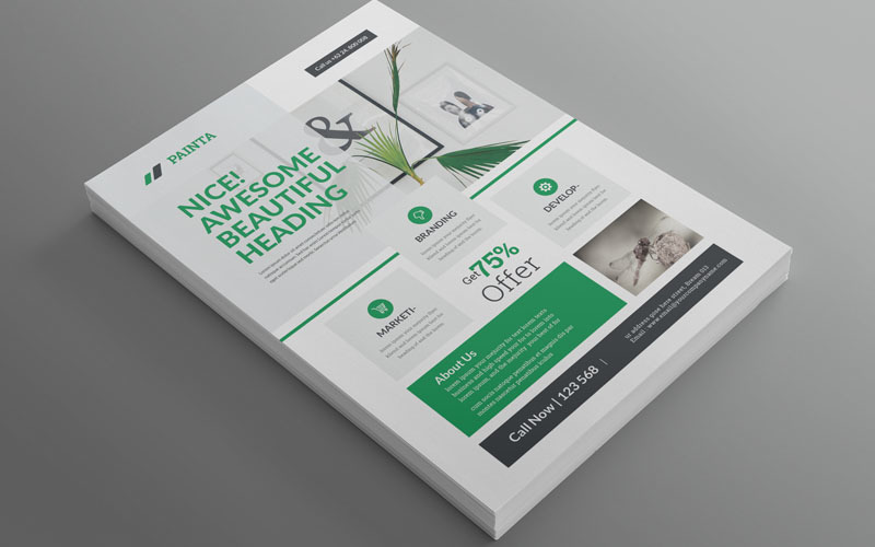 Download Фирменный стиль "Painta - Best Business Flyer Vol_ 124 - Corporate Identity Template" / Painta - Best Business Flyer Vol_ 124 - Corporate Identity Template - Фирменный стиль на тему графика flyer,big,bundle,business,company,corporate,design,eps,font,package,professional,offer,official,pack,pad,template,discount,print,a4,psd