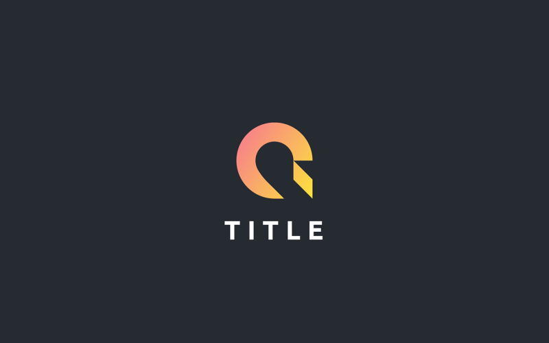 Download Шаблон логотипа "Q Logo Template" / Q Logo Template - Шаблон логотипа на тему графика q logo,minimalistic