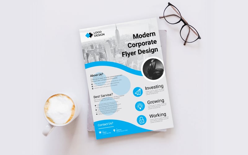 Download Фирменный стиль "Business Flyer - Corporate Identity Template" / Business Flyer - Corporate Identity Template - Фирменный стиль template,flyer,business,modern,poster,corporate,design,a4,creative,simple,company,print,style,concept,element,sales,icon,idea,elegant,stylish