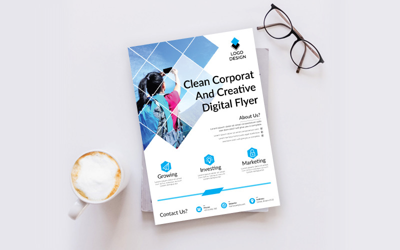Download Фирменный стиль "Clean Flyer - Corporate Identity Template" / Clean Flyer - Corporate Identity Template - Фирменный стиль template,flyer,business,modern,poster,corporate,design,a4,creative,simple,company,print,style,concept,element,sales,icon,idea,elegant,stylish