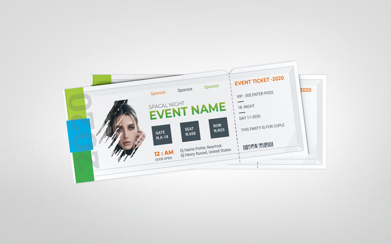 Download Фирменный стиль "Event Ticket Vol_ 24 - Corporate Identity Template" / Event Ticket Vol_ 24 - Corporate Identity Template - Фирменный стиль на тему графика advert,advertisement,date,design,concert tickets,conference,contemporary,editable,entrance,even ticket,event,event tickets,modern,movie,movie night,music,nightclub,party,party ticket,pattern