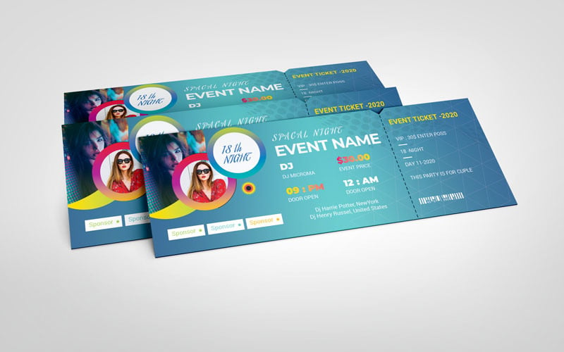 Event Ticket Vol_ 26 - Corporate Identity Template
