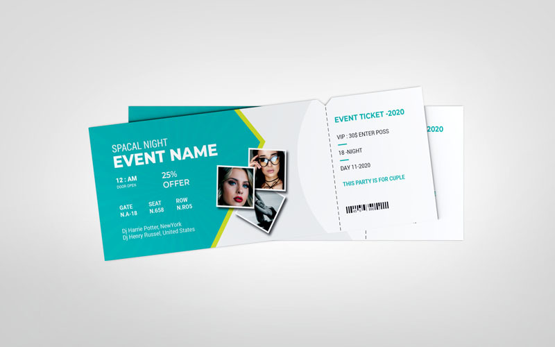 Download Фирменный стиль "Event Ticket Vol_ 29 - Corporate Identity Template" / Event Ticket Vol_ 29 - Corporate Identity Template - Фирменный стиль на тему графика advert,advertisement,date,design,concert tickets,conference,contemporary,editable,entrance,even ticket,event,event tickets,modern,movie,movie night,music,nightclub,party,party ticket,pattern