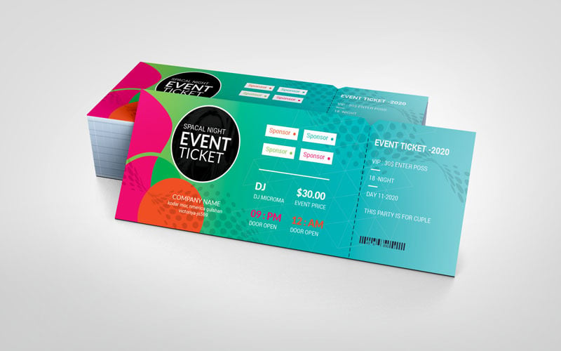Event Ticket Vol_ 32 - Corporate Identity Template