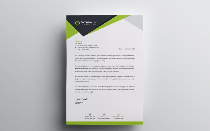 Download Фирменный стиль "Letterhead - Corporate Identity Template" / Letterhead - Corporate Identity Template - Фирменный стиль на тему графика letter,corporate,letterhead,vector,company,design,identity,paper,document,leaflet,a4,print,abstract,contract,modern,presentation,official,business,page,headline
