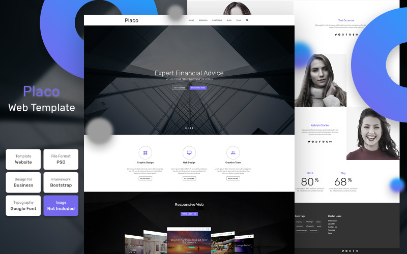 Placo - Business Material PSD Template - TemplateMonster