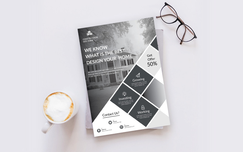 Download Фирменный стиль "Stylish Flyer - Corporate Identity Template" / Stylish Flyer - Corporate Identity Template - Фирменный стиль template,flyer,business,modern,poster,corporate,design,a4,creative,simple,company,print,style,concept,element,sales,icon,idea,elegant,stylish