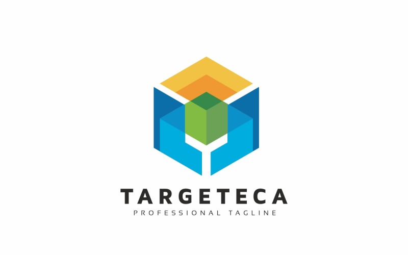 Target Hexagon Logo Template